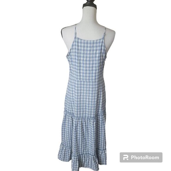 Nanette Lepore Gingham Sleeveless Maxi Dress. Size 10. - Picture 7 of 10